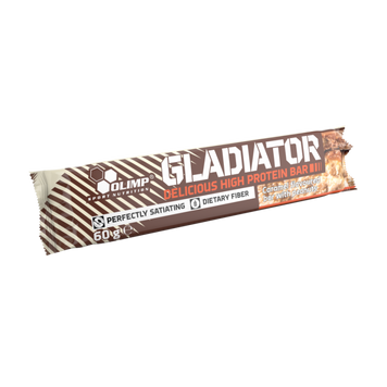 Протеиновый батончик Olimp Gladiator Bar 60 г caramel with peanats