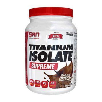 Сывороточный протеин изолят SAN Titanium Isolate Supreme 912 грамм Молочный шоколад