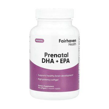 Пренатальный ДГК+ЭПК Fairhaven Health Prenatal DHA+EPA 90 Мягких Капсул