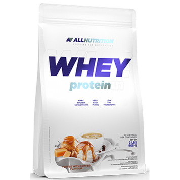 Сироватковий протеїн концентрат AllNutrition Whey Protein (900 г) Toffe Coffe