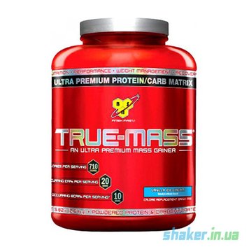 Гейнер для набору маси BSN True-Mass 2600 г chocolate milkshake