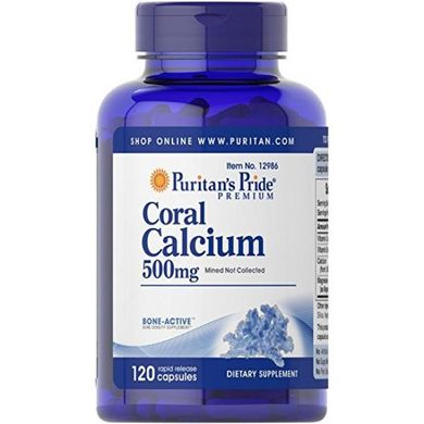 Коралловый кальций Puritan's Pride Coral Calcium 500mg 120 капс