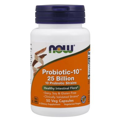 Пробиотики Now Foods Probiotic-10 25 Billion 50 капс