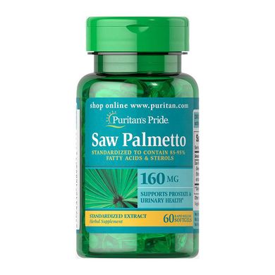 Со пальметто Puritan's Pride Saw Palmetto 160 mg 60 капс