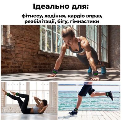 Манжети-обважнювачі універсальні PowerPlay 4335 (2*1кг) Чорні
