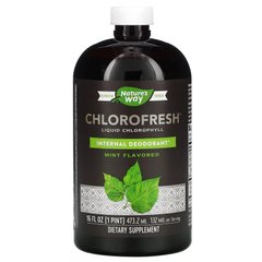 Жидкий хлорофилл с ароматом мяты Nature's Way (Chlorofresh Liquid Chlorophyll Mint) 473,2 мл