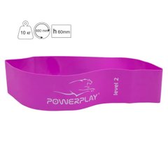 Фітнес резинка PowerPlay 4140 Level 2 (600*60*0.8мм, 10кг) Фіолетова