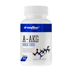 L-аргинин альфа-кетоглютарат IronFlex A-AKG Max 1000 (90 таб) аакг