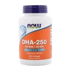 Омега 3 Now Foods DHA-250 120 капс рыбий жир
