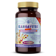 Витамины для детей, Kangavites (Кангавитс), Вкус Ягод, Solgar, 120 жевательных таблеток