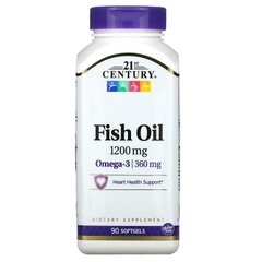 Рыбий жир 21st Century Fish Oil 1200 mg 90 мяг. капсул