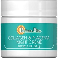 Натуральный коллаген и плацента ночной крем Puritan's Pride Natural Collagen and Placenta Night Creme 59 мл