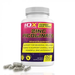 Цинк пиколинат 10x Nutrition Zinc Picolinate 60 вег. капсул