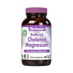 Магній хелат Bluebonnet Nutrition Buffered Chelated Magnesium 60 капсул