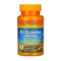 Витамин Б 12 Thompson Vitamin B-12 1000 mcg plus folic acid 30 мармеладок