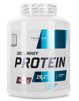 Сывороточный протеин концентрат Progress Nutrition 100% Whey Protein 1800 г Ваниль