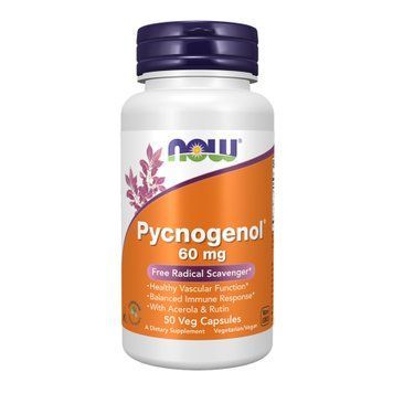 Пикногенол Now Foods Pycnogenol 60 mg 50 вег. капсул