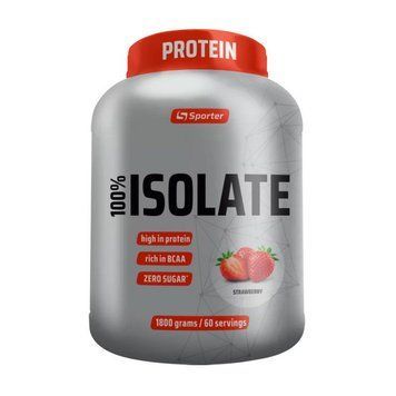 Сывороточный Протеин Изолят Sporter 100% Isolate 1800 г Strawberry