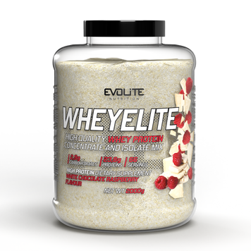 Сывороточный протеин Evolite Nutrition WheyElite 2000 г white chocolate raspberry