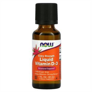 Вітамін Д3 Now Foods Liquid Vitamin D-3 30 мл 1fl oz