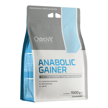 Гейнер для набору маси OstroVit Anabolic Gainer 7000 г strawberry