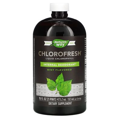 Жидкий хлорофилл с ароматом мяты Nature's Way (Chlorofresh Liquid Chlorophyll Mint) 473,2 мл