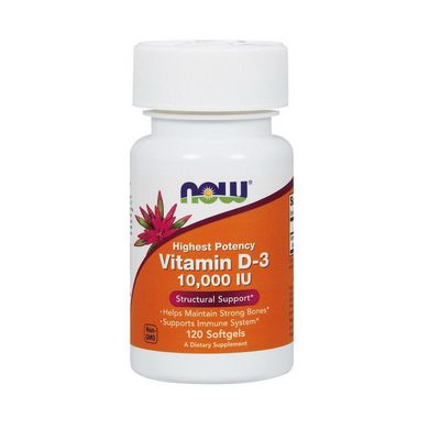 Витамин д3 Now Foods Vitamin D-3 10000 IU 120 капсул