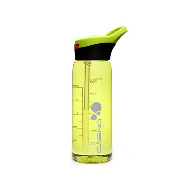 Пляшка для води CASNO 750 мл KXN-1207 Зелена з соломинкою