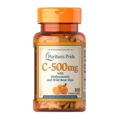 Вітамін С Puritan's Pride Vitamin C-500 mg with Bioflavonoids and Rose Hips (100 капс)
