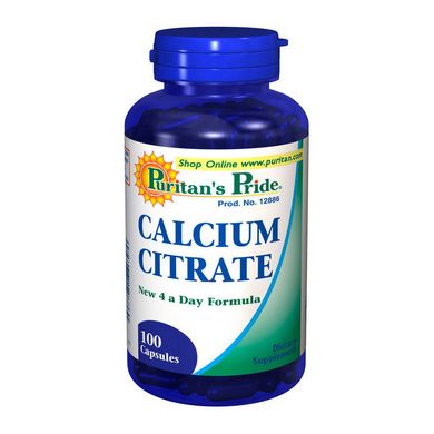 Кальций цитрат Puritan's Pride Calcium Citrate 100 капс