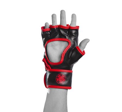 Перчатки для MMA PowerPlay 3055 красно-черные S
