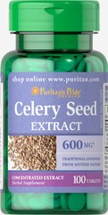 Насіння селери Puritan's Pride Celery Seed Extract 600 mg 100 таблеток