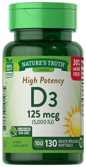 Витамин Д3 Nature's Truth Vitamin D3 5000 IU 130 капсул