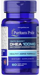 Дегідроепіандростерон Puritan's Pride DHEA 100 mg 60 таблеток
