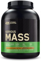 Гейнер для набору маси Optimum Nutrition Serious Mass 2,72 кг сириус мас chocolate peanut
