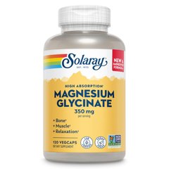 Магній гліцинат Solaray Magnesium Glycinate 350mg 120 вег. капсул
