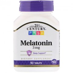 Мелатонін 21st Century Melatonin 3 mg 90 таблеток