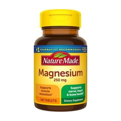 Магний Nature Made Magnesium 250 mg 100 таблеток