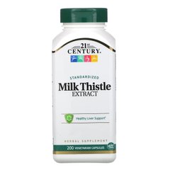 Расторопша экстракт 21st Century (Milk Thistle) 200 капсул