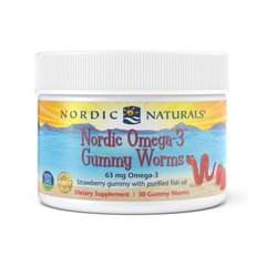 Омега 3 Nordic Naturals Nordic Omega-3 Gummy Worms 30 мармелад Клубника