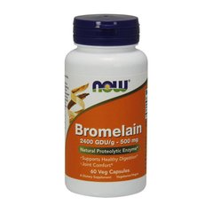 Бромелайн Now Foods Bromelain 500 mg (60 капс)