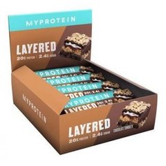 Фітнес батончики Myprotein Layered 12x60 г Triple Chocolate Fudge