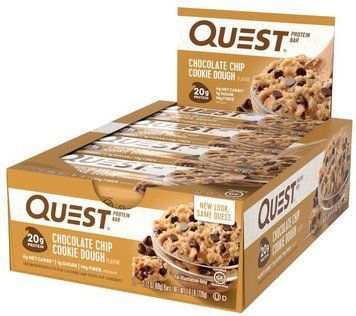 Протеиновые батончики Quest Nutrition Protein Bar 12x60 г chocolate chip cookie dough