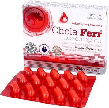 Залізо Olimp Chella-Ferr Bio-Complex 15 капсул