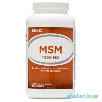 Метилсульфонілметан МСМ GNC MSM 1000 180 капс