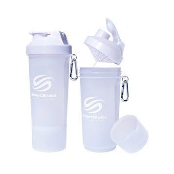 Шейкер SmartShake Slim NEON Pure White 500 мл Білий