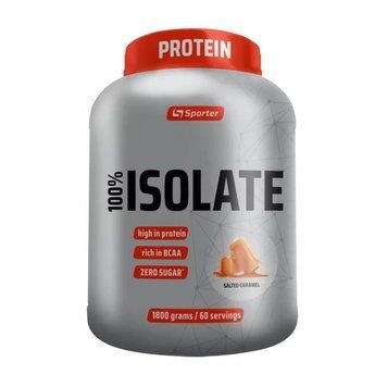 Сывороточный Протеин Изолят Sporter 100% Isolate 1800 г Salted Caramel