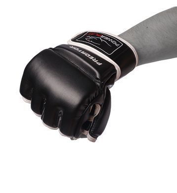 Рукавички для MMA PowerPlay 3056 Чорні S