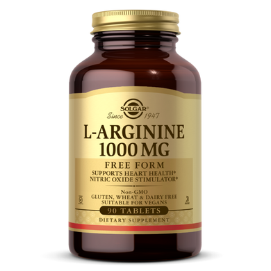 Л-Аргінін Solgar L-Arginine 1000 mg 90 таблеток