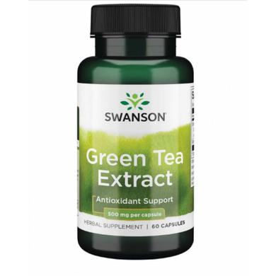 Экстракт зеленого чая Swanson Green Tea Extract 500 mg 60 капсул